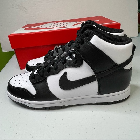 Nike Dunk High Retro Panda Mens Size 10 Sneakers - Picture 4 of 9